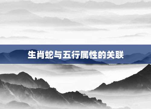 生肖蛇与五行属性的关联