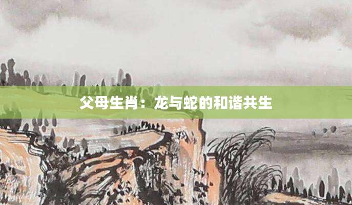 父母生肖：龙与蛇的和谐共生
