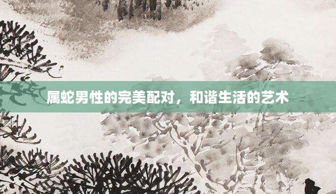 属蛇男性的完美配对，和谐生活的艺术