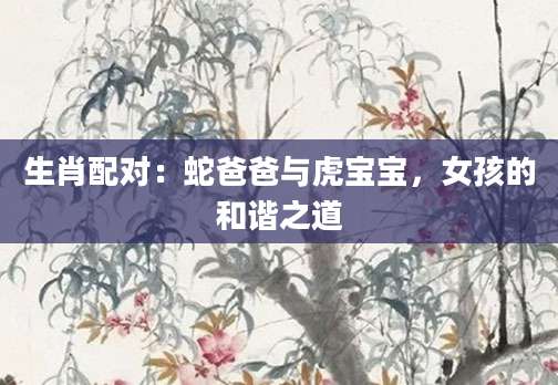生肖配对：蛇爸爸与虎宝宝，女孩的和谐之道