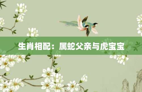 生肖相配：属蛇父亲与虎宝宝