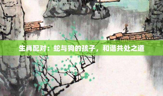 生肖配对：蛇与狗的孩子，和谐共处之道