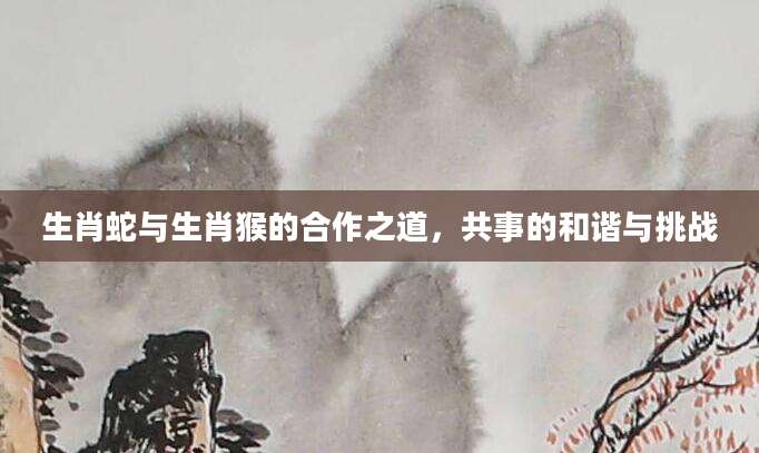生肖蛇与生肖猴的合作之道，共事的和谐与挑战