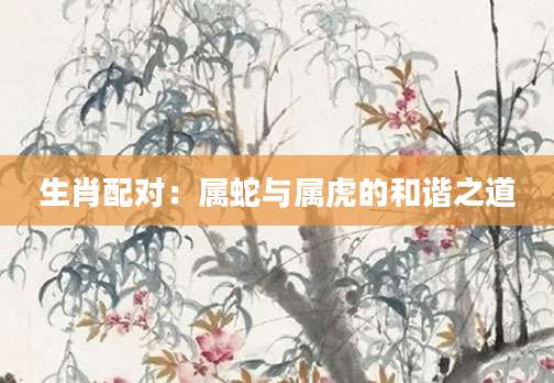 生肖配对：属蛇与属虎的和谐之道