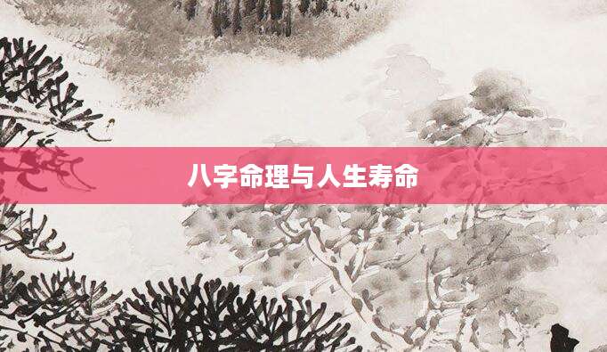 八字命理与人生寿命