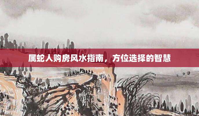 属蛇人购房风水指南，方位选择的智慧