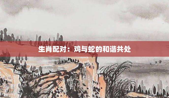 生肖配对：鸡与蛇的和谐共处