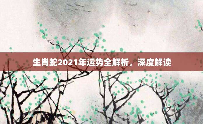生肖蛇2021年运势全解析，深度解读